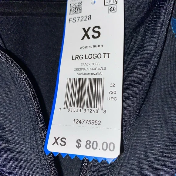 NWT Adidas Cropped Track Jacket - Picture 6 of 6